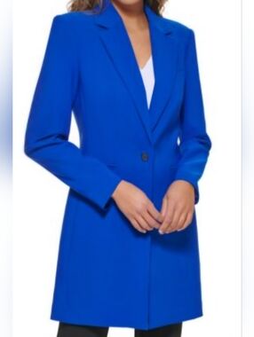 Tailored Long Blazer Jacket in Royal Blue/ Brand New/ Excellent CONDITION